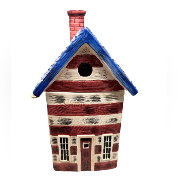 Sakura Kimble - Colonial House American Flag Cookie Jar - Picture 2 of 9